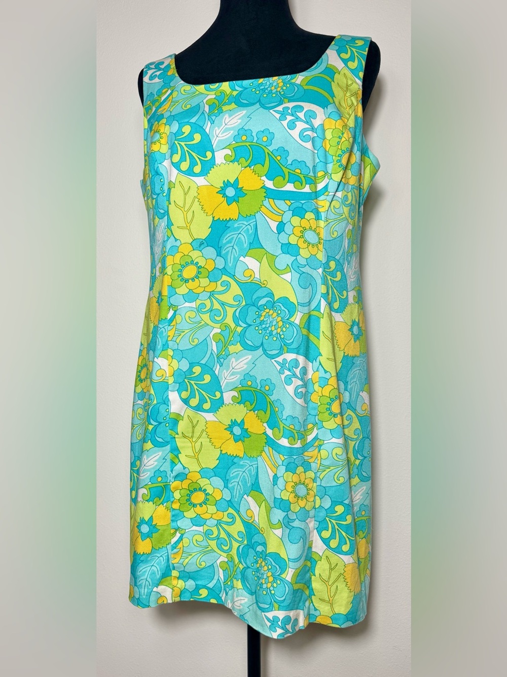 Briggs Petite Vintage Mod Floral Shift Dress - Size 12P